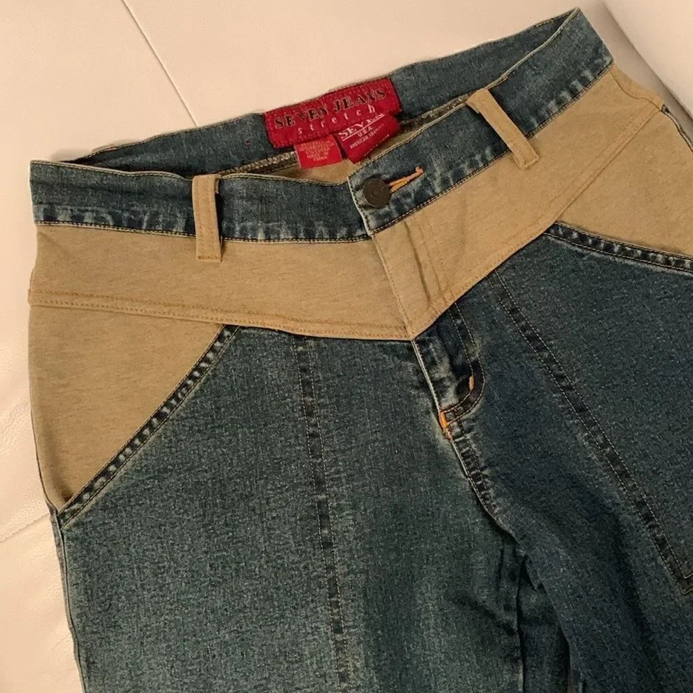Seven Stretch Denim Flared Leg Boot Cut Women’s Jeans Size M - Picture 8 of 11